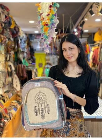Nepal Dokuma Pamuk Sırt Çantası