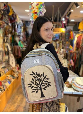 Nepal Dokuma Pamuk Sırt Çantası