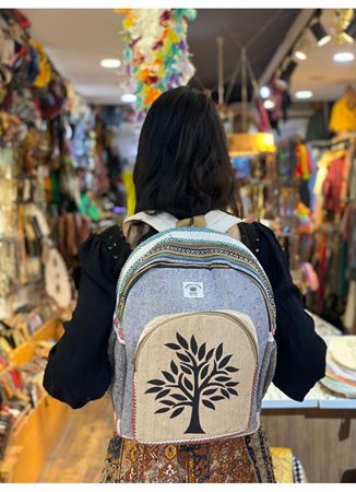 Nepal Dokuma Pamuk Sırt Çantası