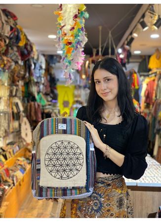 Nepal Dokuma Pamuk Sırt Çantası