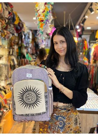 Nepal Dokuma Pamuk Sırt Çantası