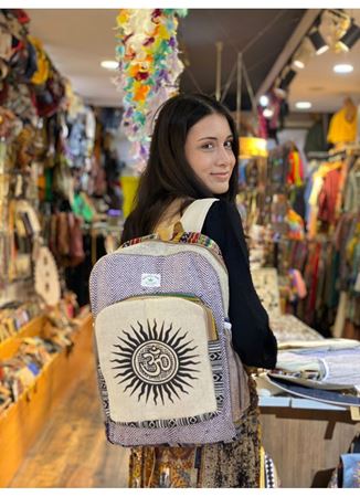 Nepal Dokuma Pamuk Sırt Çantası