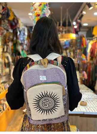 Nepal Dokuma Pamuk Sırt Çantası