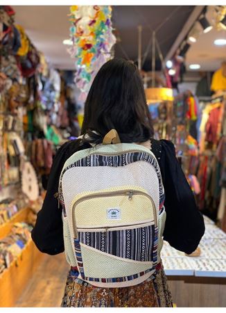 Nepal Dokuma Pamuk Sırt Çantası