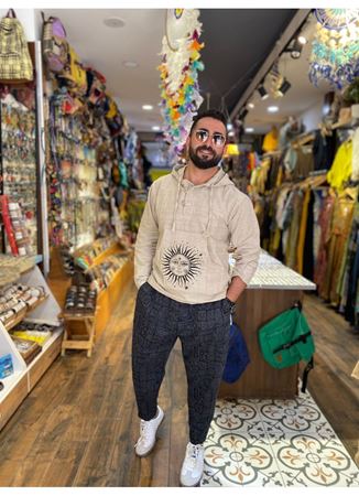 Kapüşonlu Önü Cepli Uzun Kol Sweat Unisex