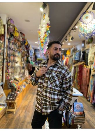 Erkek Dokuma Pamuk Gömlek