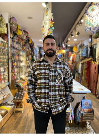 Erkek Dokuma Pamuk Gömlek