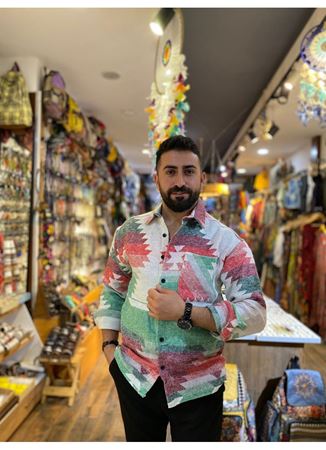 Erkek Dokuma Pamuk Gömlek