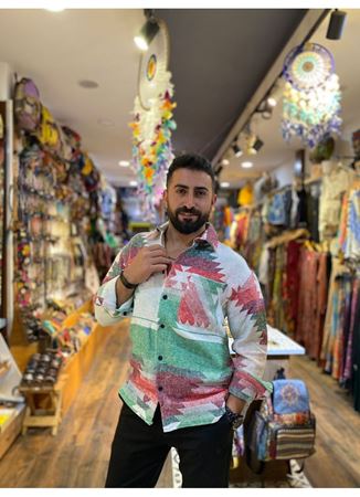 Erkek Dokuma Pamuk Gömlek