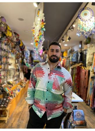 Erkek Dokuma Pamuk Gömlek