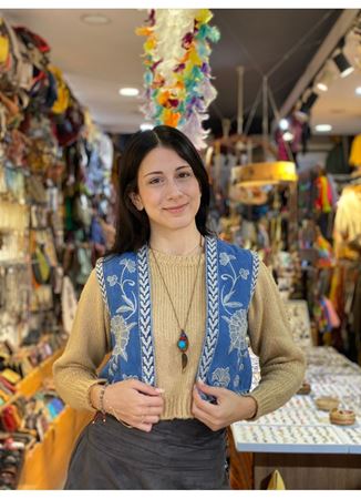 Tasarım Kısa Kot Yelek