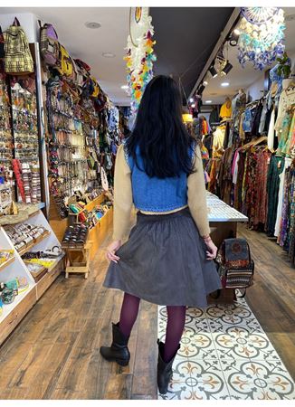 Tasarım Kısa Kot Yelek