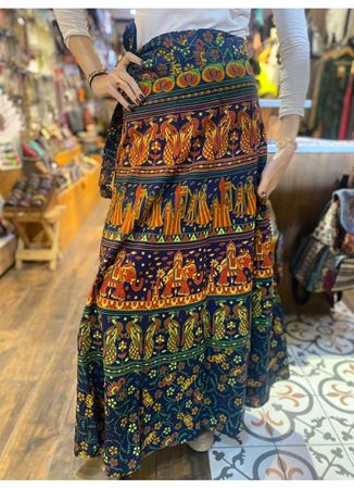 Belden Bağlamalı Nepal Etek