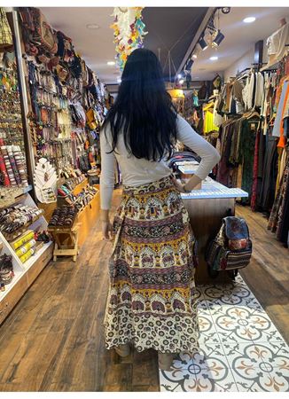 Belden Bağlamalı Nepal Etek