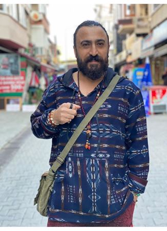 Etnik Desenli Kapüşonlu Sweatshirt Lacivert