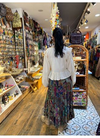 Patchwork Beli Lastikli Etek