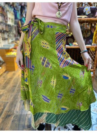 Çift Taraflı Nepal İpek Etek