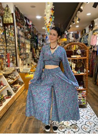 Uzun Kollu Alt Üst İpek Takım