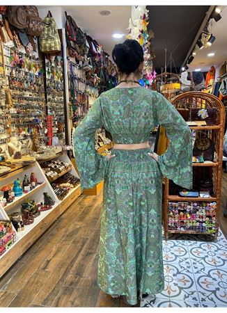 Uzun Kollu Alt Üst İpek Takım 