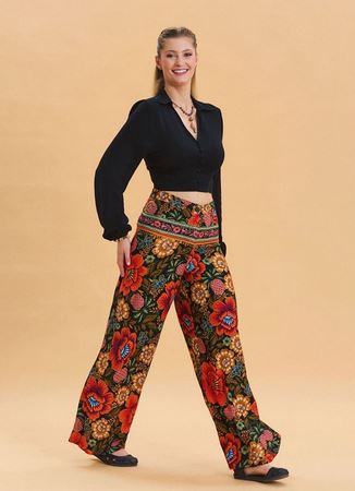 Yüksek Bel Bol Kesim Siyah Palazzo Pantolon