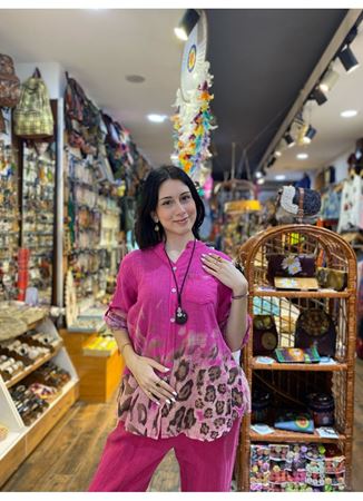 İTALYAN KETEN DESENLİ GÖMLEK