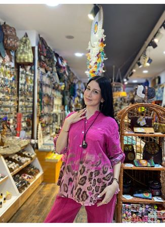 İTALYAN KETEN DESENLİ GÖMLEK