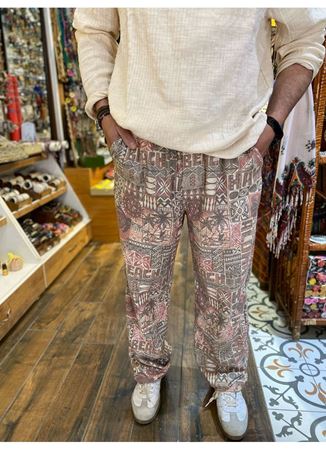 Erkek Viskon Pamuk Şalvar Pantolon