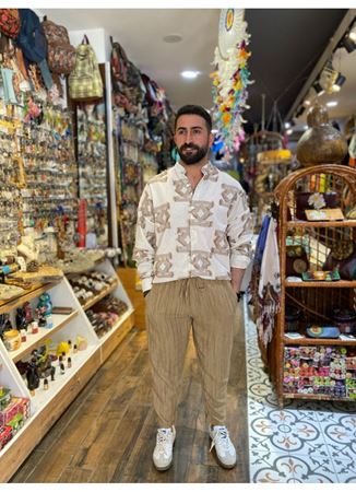 Erkek Gömlek Desenli