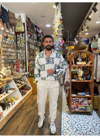 Erkek Gömlek Desenli