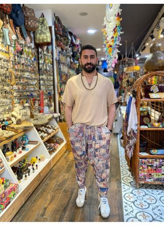 Erkek V Yaka Kısa Kollu Üst