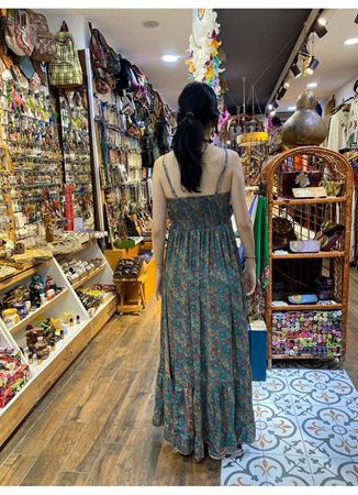 Askılı İpek Elbise