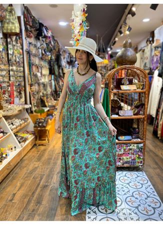 Askılı İpek Elbise