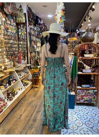 Askılı İpek Elbise