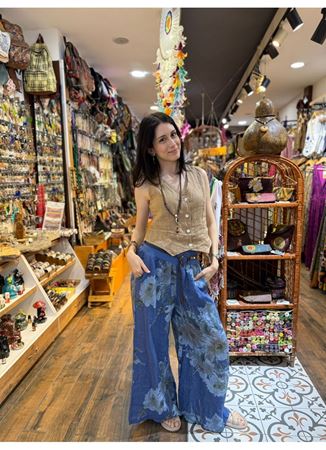 İtalyan Keten Kemerli Pantolon