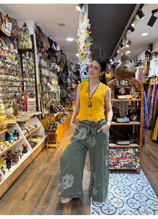 İtalyan Keten Kemerli Pantolon