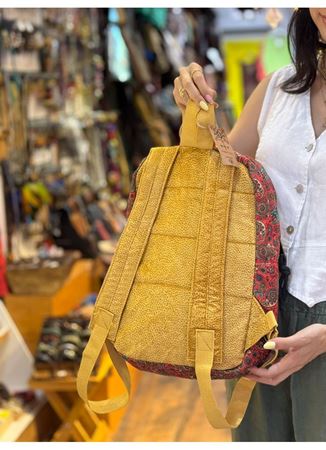 DOKUMA PAMUK SIRT ÇANTASI