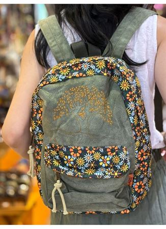 DOKUMA PAMUK SIRT ÇANTASI 