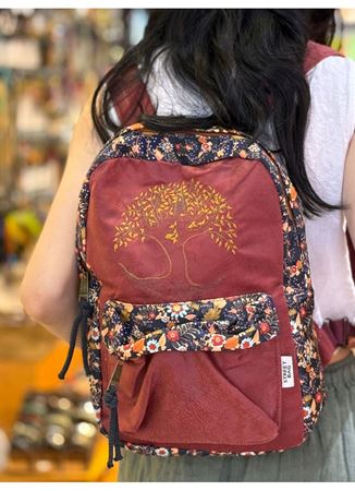 DOKUMA PAMUK SIRT ÇANTASI