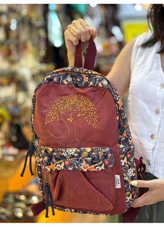 DOKUMA PAMUK SIRT ÇANTASI