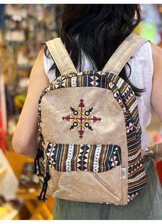 DOKUMA PAMUK SIRT ÇANTASI