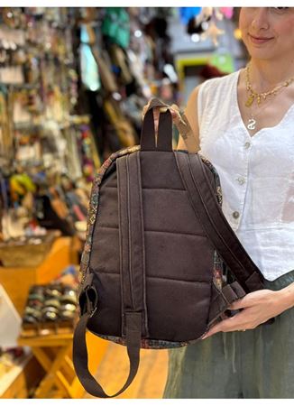 DOKUMA PAMUK SIRT ÇANTASI