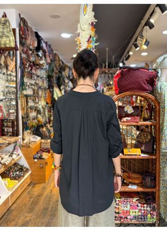 İtalyan Pamuk Gömlek Siyah