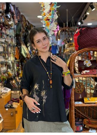 İtalyan Pamuk Gömlek Siyah