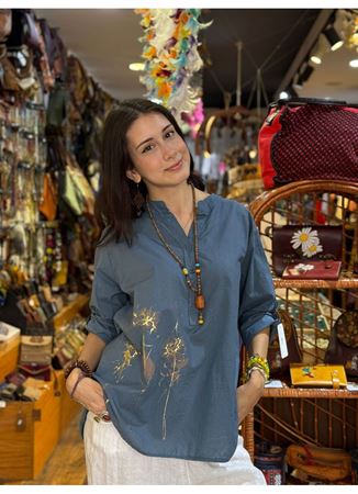 İtalyan Pamuk Gömlek Mavi