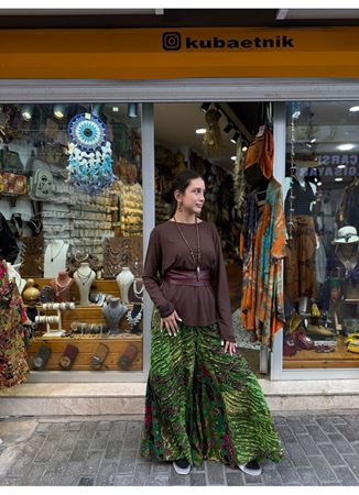 Pamuk Bluz Kahverengi