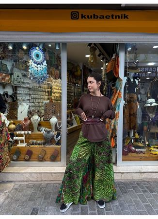 Pamuk Bluz Kahverengi