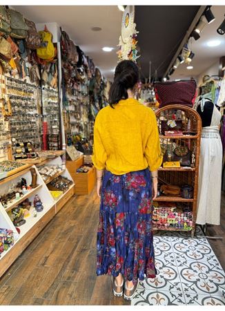 Patchwork Beli Lastikli Etek