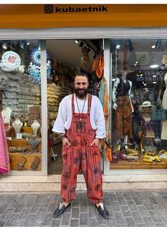 Patchwork Şalvar Tulum Renkli