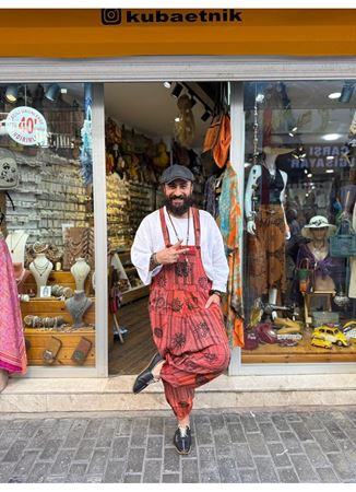 Patchwork Şalvar Tulum Renkli