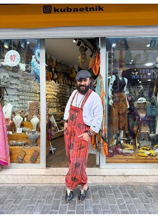 Patchwork Şalvar Tulum Renkli